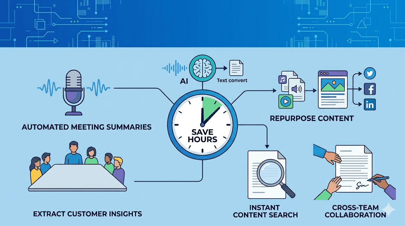 5 AI transcription workflow hacks to save hours every week