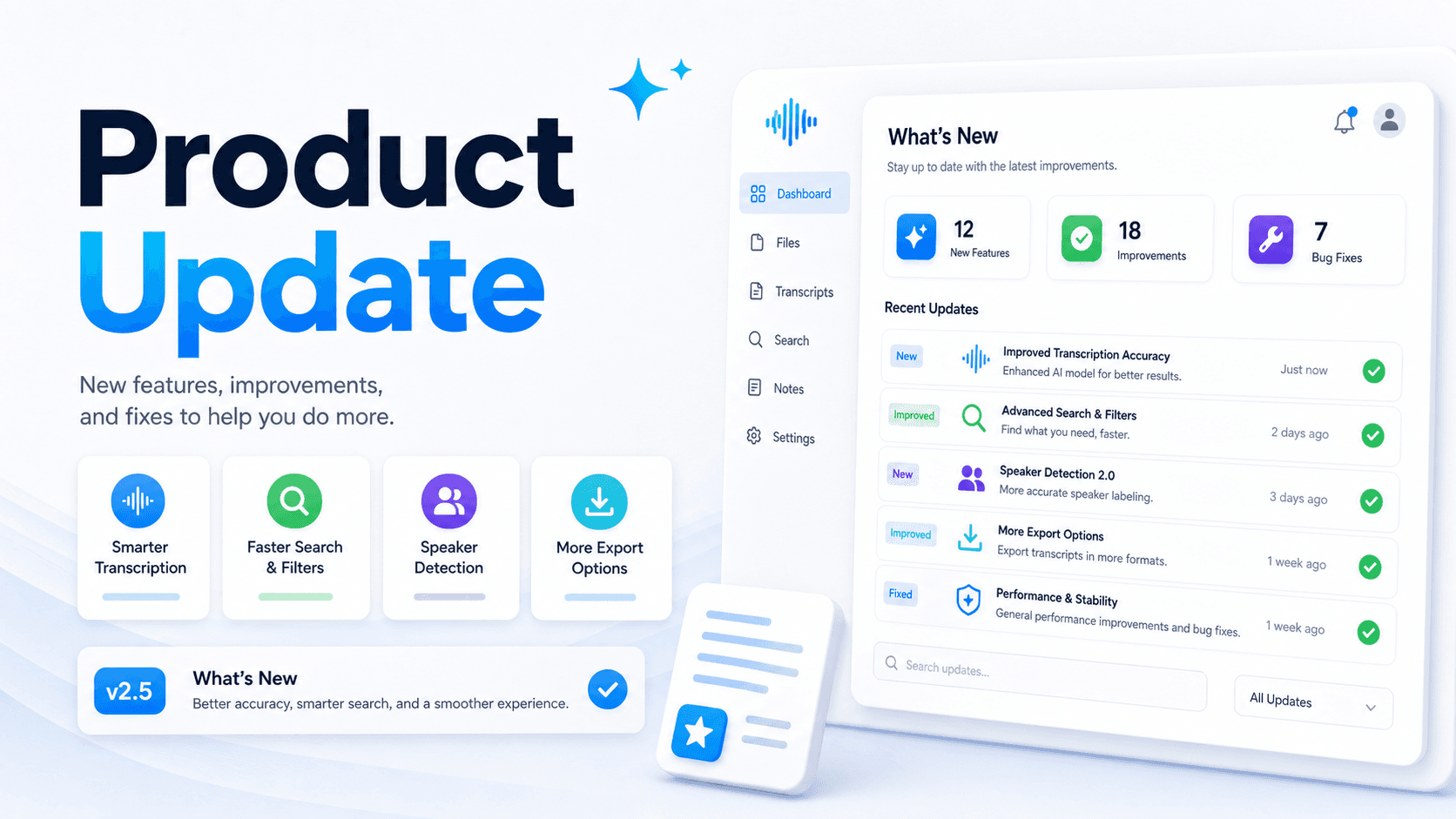 FastScribeX product update cover